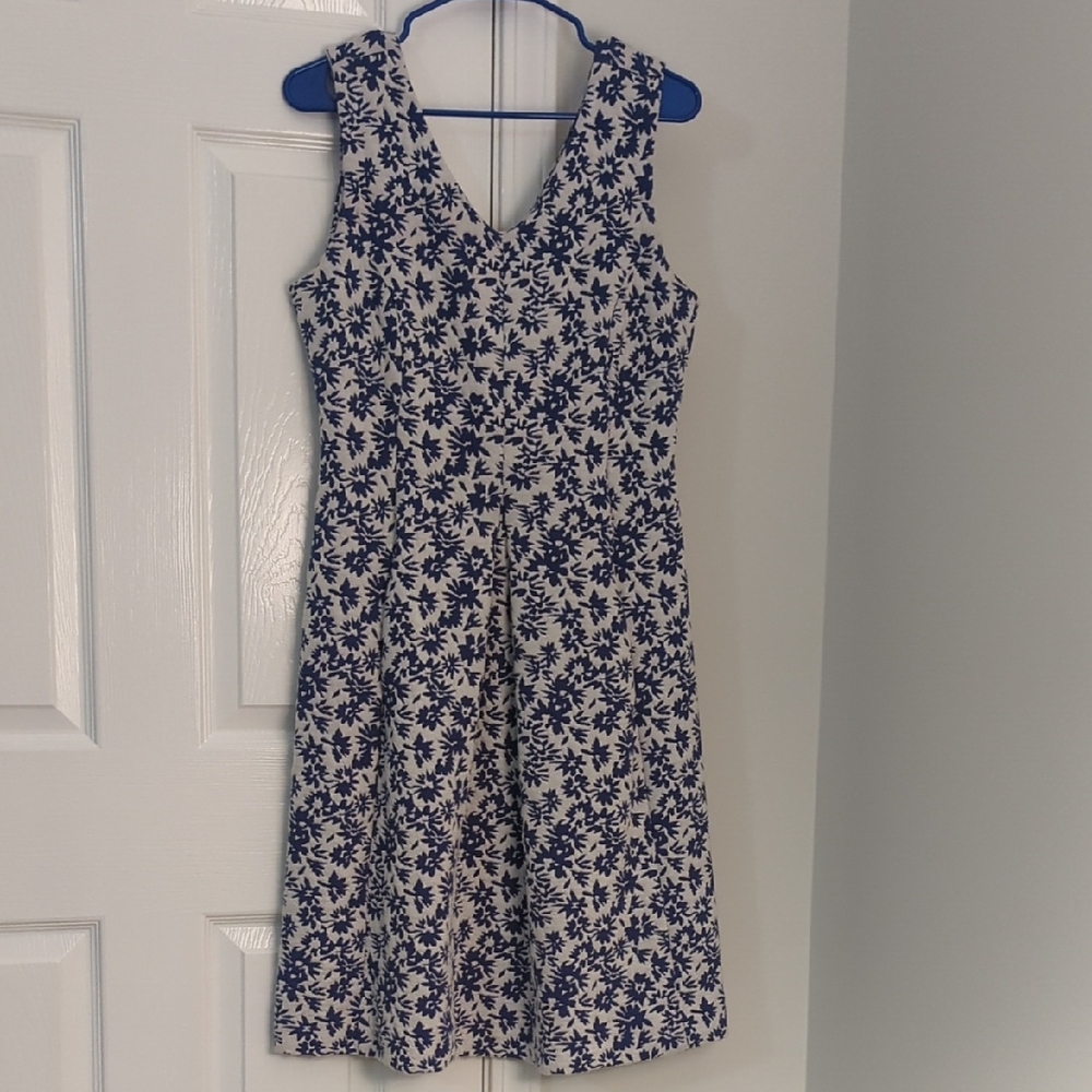 Tyler Boe Navy and White Floral Kids Dress